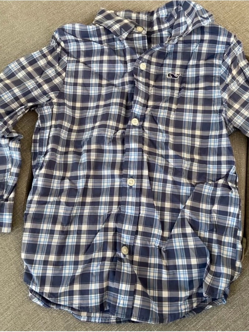 Vineyard Vines 3T Plaid Performance Whale Shirt
